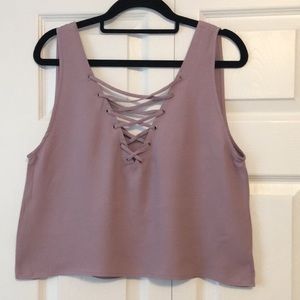 💰 3/$25 BUNDLE 💰 Criss Cross Front Crop Top from Forever 21